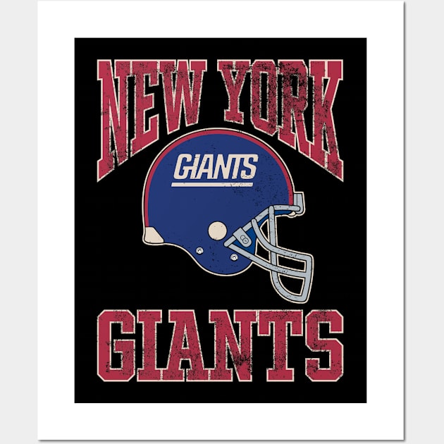 New York Giants Football Retro Wall Art by Maskumambang